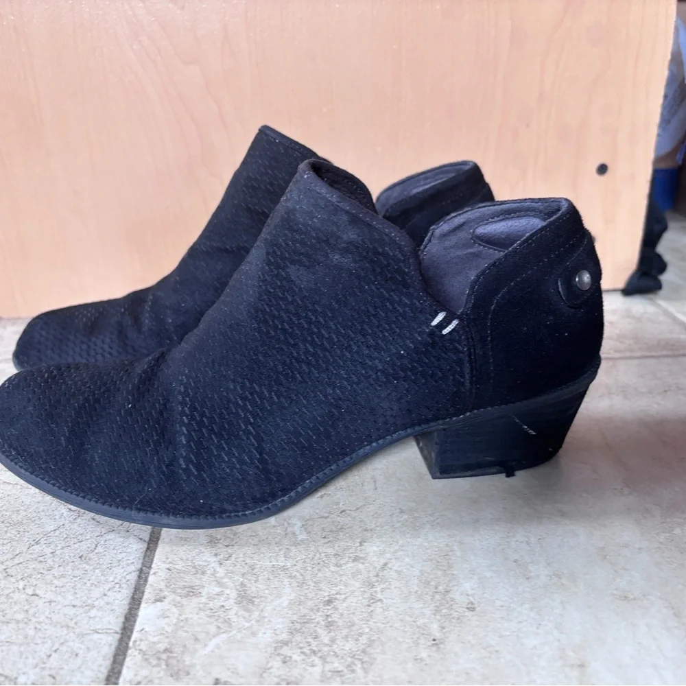 Dr. Scholl’s Bandit Black Leather Ankle Booties size 9 - Picture 3 of 5